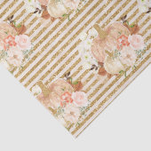 Boho pompoen bloemen gouden glitter lijnen tissuepapier (Detail)