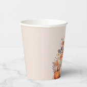 Boho pompoen herfst Baby shower Papieren Bekers (Rechts)