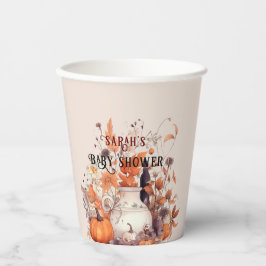 Boho pompoen herfst Baby shower Papieren Bekers