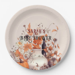 Boho pompoen herfst Baby shower Papieren Bordje