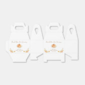 Boho Pompoen Herfst Foliage Baby shower Bedankdoosjes (Uitgevouwen)