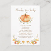 Boho Pompoen Herfst Foliage | Boeken voor Baby Informatiekaartje (Voorkant)