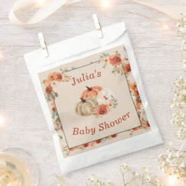Boho pompoen Herfst herfstbladeren Baby shower Bedankzakje