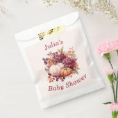 Boho pompoen Herfst herfstbladeren Baby shower Bedankzakje (Gezegeld)