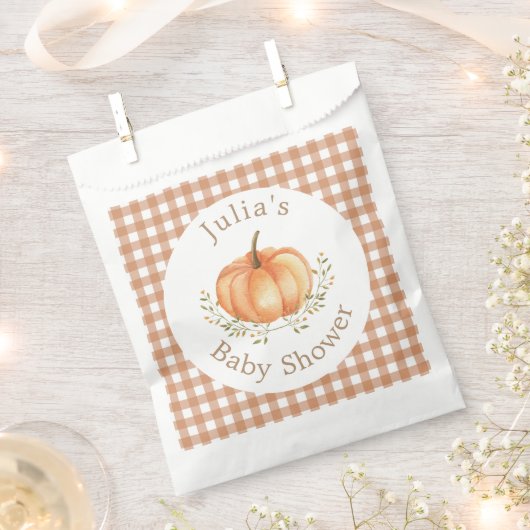 Boho pompoen Herfst herfstbladeren Baby shower Bedankzakje (Geknipt)