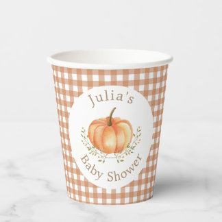 Boho pompoen Herfst herfstbladeren Baby shower Papieren Bekers