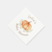 Boho pompoen Herfst herfstbladeren Baby shower Servet (Hoek)