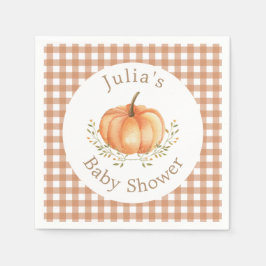 Boho pompoen Herfst herfstbladeren Baby shower Servet