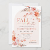 BOHO Pompoen Herfst in Liefde Bruids Douche Uitnod Kaart (Voorkant)