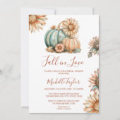 Boho Pompoen Herfst in Liefde Vrijgezellenfeest Kaart (Voorkant)