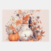 Boho pompoen herfst inpakpapier vel (Voorkant 3)