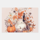 Boho pompoen herfst inpakpapier vel (Voorkant 2)