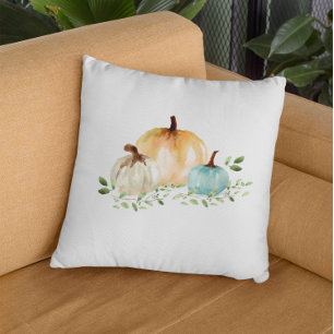 Boho Pompoen Herfst Waterverf Herfst Kussen