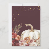 Boho pompoen herfstbloei 50e verjaardag kaart (Achterkant)