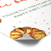 Boho pompoen is op weg boeken voor baby poster (Hoek)