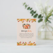 Boho pompoen meisje boeken voor Baby behuizing Kaa Informatiekaartje (Staand voorkant)