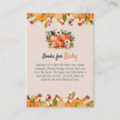 Boho pompoen meisje boeken voor Baby behuizing Kaa Informatiekaartje (Voorkant)