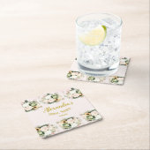 Boho Pompoen Pampas Grass Elegant Vrijgezellenfees Kartonnen Onderzetters (Insitu)