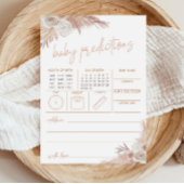 Boho pompoen Truck voorspellingen voor Baby Kaart