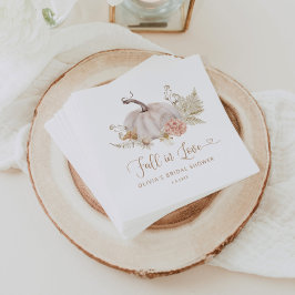 Boho pompoen verliefd servet