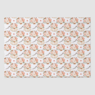 Boho pompoenen en bloemmotief tissuepapier