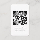 Boho Pompoenen Script QR Code Bruiloft Details Informatiekaartje (Achterkant)