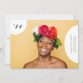 Boho Pop Fun University Senior Afstuderen twee fot Aankondiging (Voorkant)