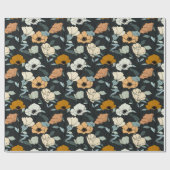 Boho Poppies Pattern Cadeaupapier (Vlak)