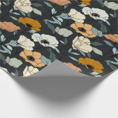 Boho Poppies Pattern Cadeaupapier (Hoek)