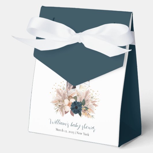 Boho Poppin Champagne Bottles Baby shower Bedankdoosjes (Voorkant)