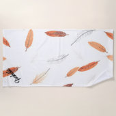 Boho Popular Feathers Luxe Collectie Strandlaken (Voorkant)