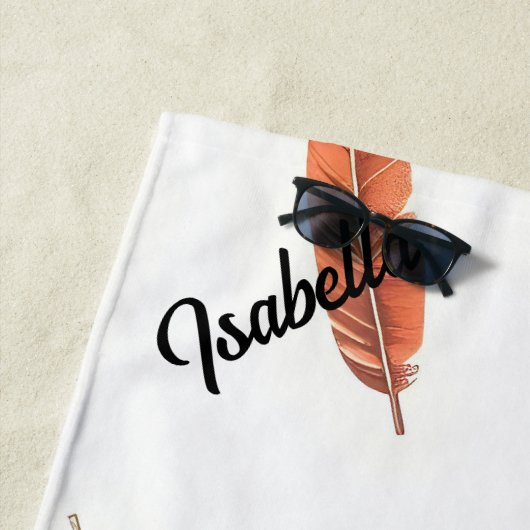 Boho Popular Feathers Luxe Collectie Strandlaken (In situ)