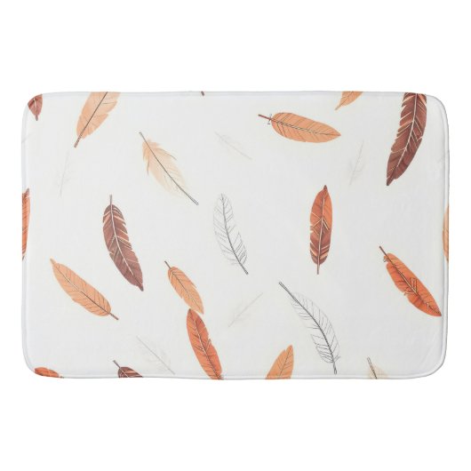 Boho Popular Feathers Luxury Collection Badmat (Voorkant)