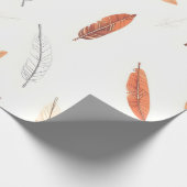 Boho Popular Feathers Luxury Collection Cadeaupapier (Hoek)