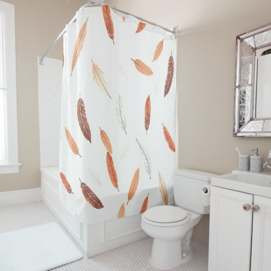 Boho Popular Feathers Luxury Collection Douchegordijn (In situ)