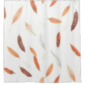 Boho Popular Feathers Luxury Collection Douchegordijn (Voorkant)