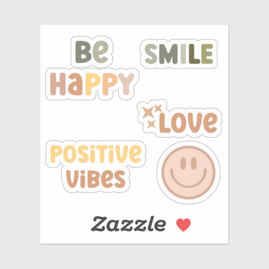Boho Positive Vibes Summer Sticker (Vel)