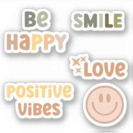 Boho Positive Vibes Summer Sticker