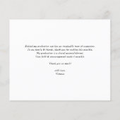 Boho Potted Cactus Afstuderen Dank je kaart (Achterkant)