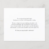 Boho Potted Cactus Bruiloft Dank je Kaart (Achterkant)