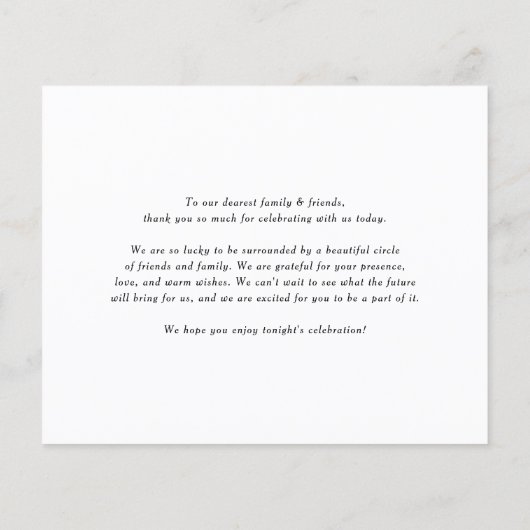 Boho Potted Cactus Trouwkaart Dankjewel (Achterkant)