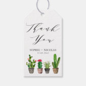 Boho potted cactus zomer bruiloft dank u cadeaulabel (Voorkant)