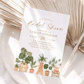 Boho Potted House Planten Bridal Shower Invitation Kaart