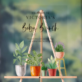 Boho Potted Houseplants Baby Brunch Welkom Acryl Bord (Neutraal)