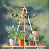 Boho Potted Houseplants Baby shower Welkom Acryl Bord (Neutraal)