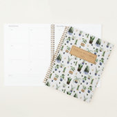 Boho Potted Plant Pattern Personalized Notitieboek (Display)