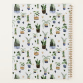 Boho Potted Plant Pattern Personalized Notitieboek (Achterkant)