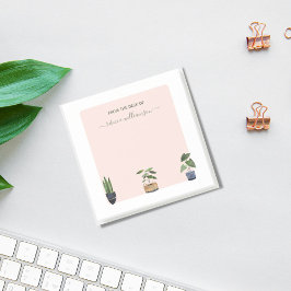 Boho Potted Planten from the Desk of Personalized  Post-it® Notes