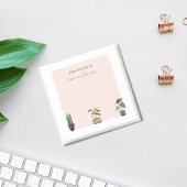 Boho Potted Planten from the Desk of Personalized  Post-it® Notes
