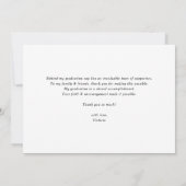 Boho Potted Succulenten en Cactus Afstudeercadeau Bedankkaart (Achterkant)